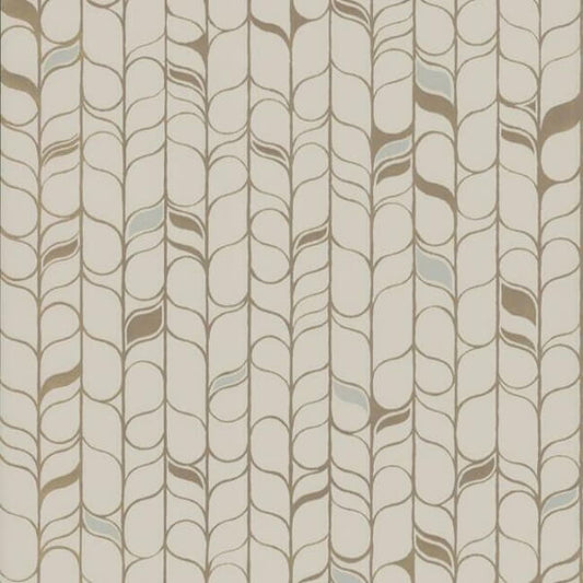 Perfect Petals Beige & Gold Wallpaper