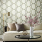 Interlock Taupe Wallpaper