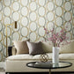 Interlock Dark Taupe Wallpaper