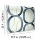 Interlock Navy Wallpaper
