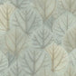 Leaf Concerto Blue & Taupe Wallpaper