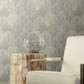 Leaf Concerto Grey Wallpaper