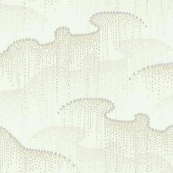 Moonlight Pearls Cream Wallpaper