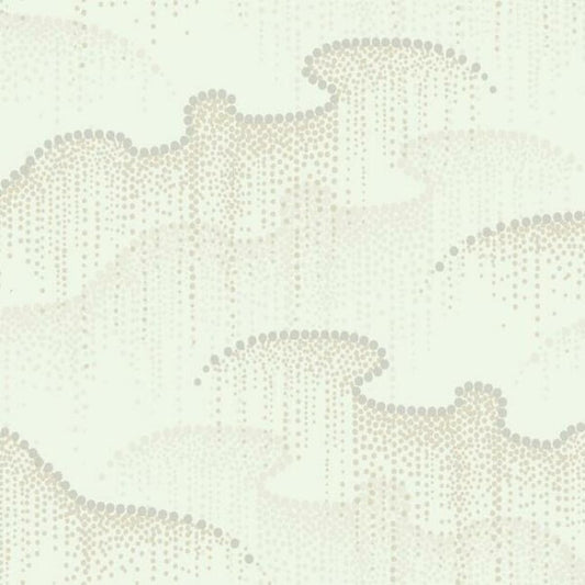 Moonlight Pearls Cream Wallpaper