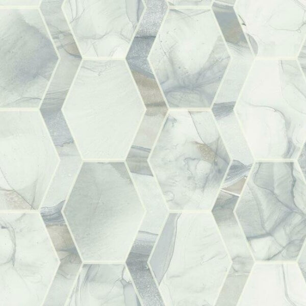 Earthbound Blue & Grey Wallpaper