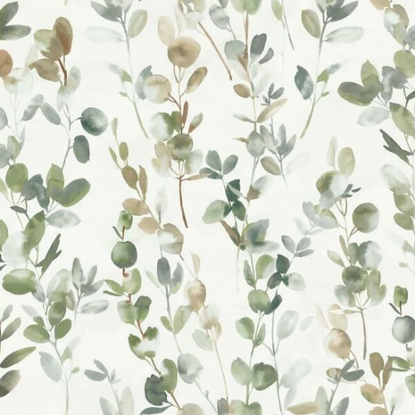 Joyful Eucalpytus Green Wallpaper