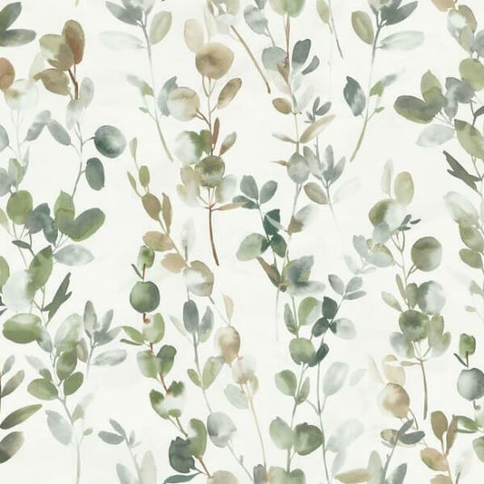 Joyful Eucalpytus Green Wallpaper