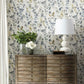 Joyful Eucalyptus Navy Wallpaper