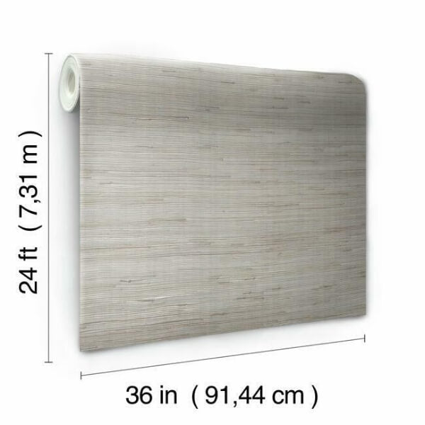 Jute Silver & Taupe Metallic Wallpaper