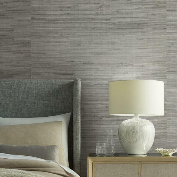 Jute Silver & Blue Metallic Wallpaper