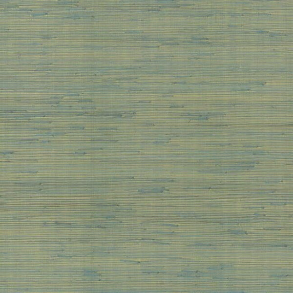 Jute Gold & Blue Metallic Wallpaper