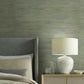 Jute Gold & Blue Metallic Wallpaper