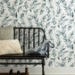 Magnolia Home Olive Branch Teal Peel & Stick Wallpaper