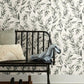 Magnolia Home Olive Branch Charcoal Peel & Stick Wallpaper
