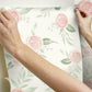 Magnolia Home Watercolor Roses Coral Peel & Stick Wallpaper