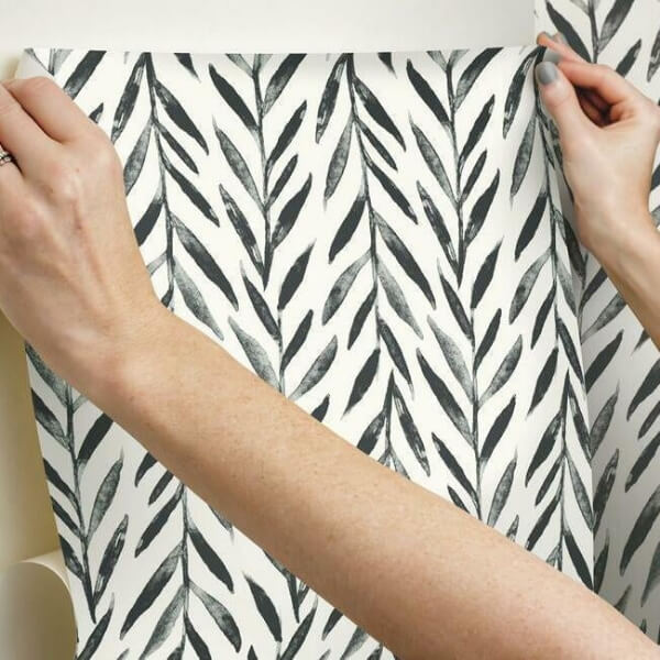 Magnolia Home Willow Black Peel & Stick Wallpaper