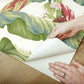Banana Leaf White & Green Peel & Stick Wallpaper