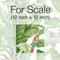 Banana Leaf White & Green Peel & Stick Wallpaper