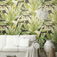 Banana Leaf Black & Green Peel & Stick Wallpaper
