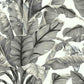 Banana Leaf White & Black Peel & Stick Wallpaper