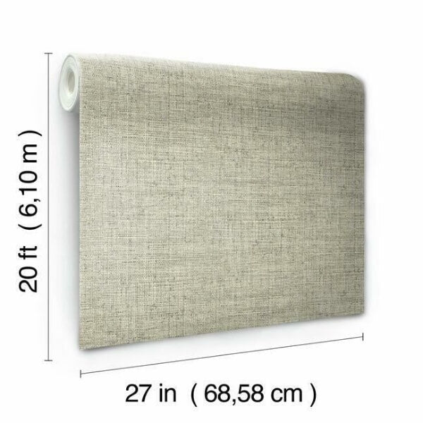 Papyrus Weave Neutral Peel & Stick Wallpaper