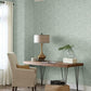 Papyrus Weave Blue Peel & Stick Wallpaper