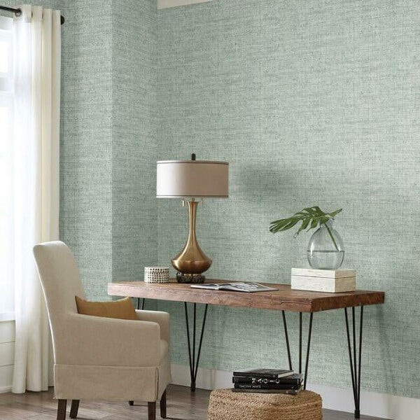Papyrus Weave Blue Peel & Stick Wallpaper