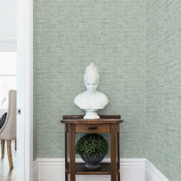 Papyrus Weave Blue Peel & Stick Wallpaper