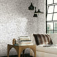 Cubist Cityscape Black Peel & Stick Wallpaper