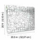 Cubist Cityscape Black Peel & Stick Wallpaper