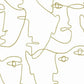 Pablo Portraits Gold Metallic Peel & Stick Wallpaper