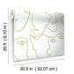 Pablo Portraits Gold Metallic Peel & Stick Wallpaper
