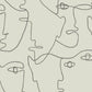 Pablo Portraits Linen & Charcoal Peel & Stick Wallpaper
