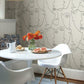 Pablo Portraits Linen & Charcoal Peel & Stick Wallpaper