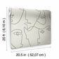 Pablo Portraits Linen & Charcoal Peel & Stick Wallpaper