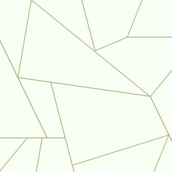 Fractured Prism Gold Metallic Peel & Stick Wallpaper