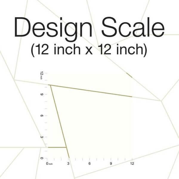 Fractured Prism Gold Metallic Peel & Stick Wallpaper