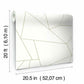 Fractured Prism Gold Metallic Peel & Stick Wallpaper