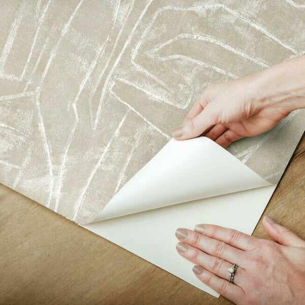Urban Chalk Neutral Peel & Stick Wallpaper