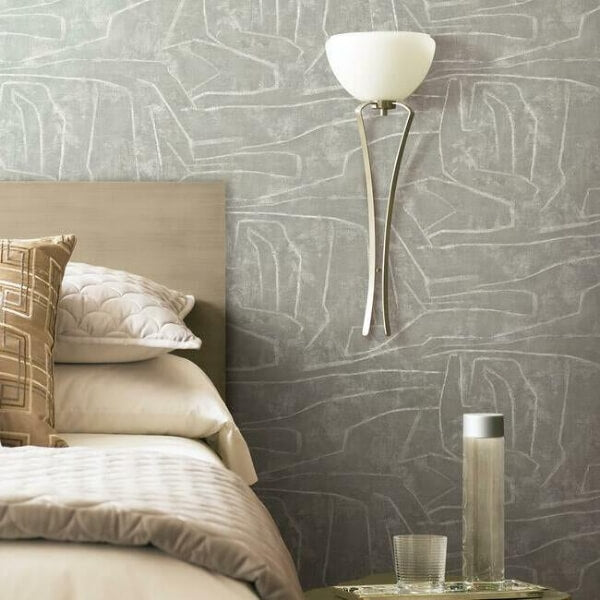 Urban Chalk Grey Peel & Stick Wallpaper