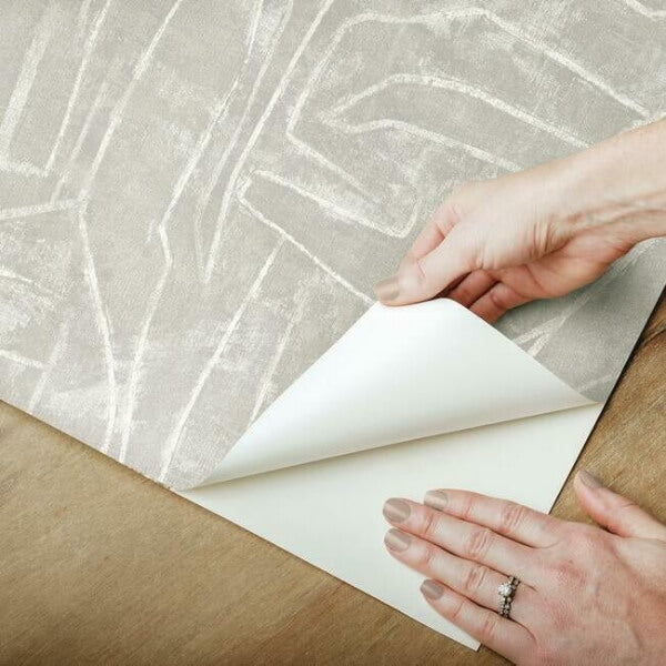 Urban Chalk Grey Peel & Stick Wallpaper