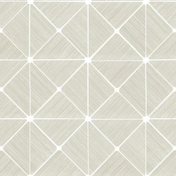 Double Diamonds Off White Peel & Stick Wallpaper