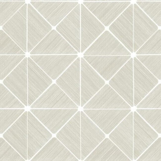 Double Diamonds Off White Peel & Stick Wallpaper