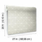 Double Diamonds Off White Peel & Stick Wallpaper