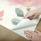 Watercolor Blooms Coral Peel & Stick Wallpaper
