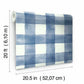Checkmate Watercolor Plaid Blue Peel & Stick Wallpaper