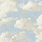 Clouds on Canvas Blue Peel & Stick Wallpaper