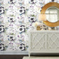 Garden Anemone Lilac & Green Peel & Stick Wallpaper