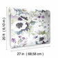 Garden Anemone Lilac & Green Peel & Stick Wallpaper