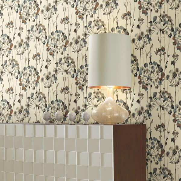 Flourish Teal Peel & Stick Wallpaper